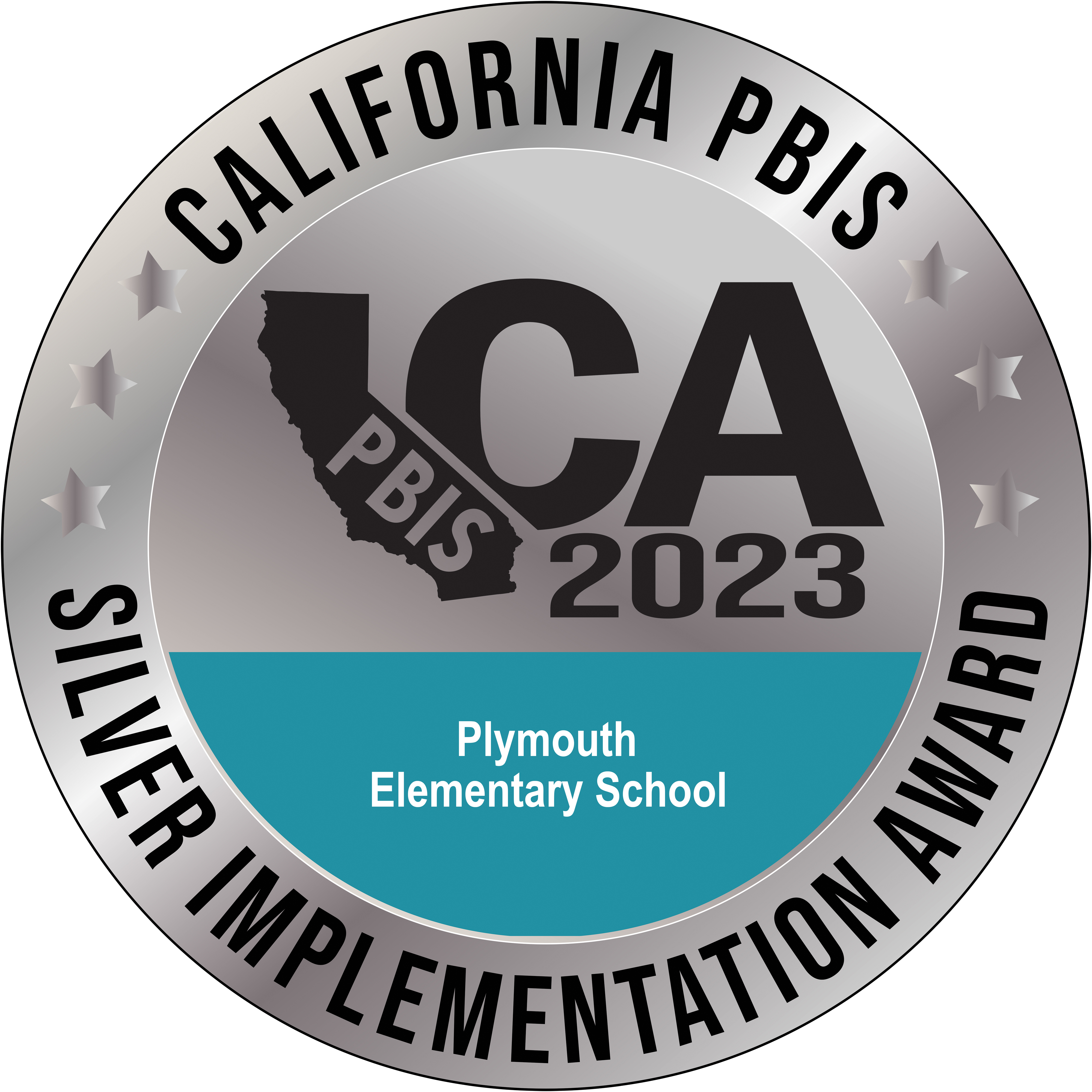 California PBIS Silver Implementation Award 2023 - Plymouth Elementary School